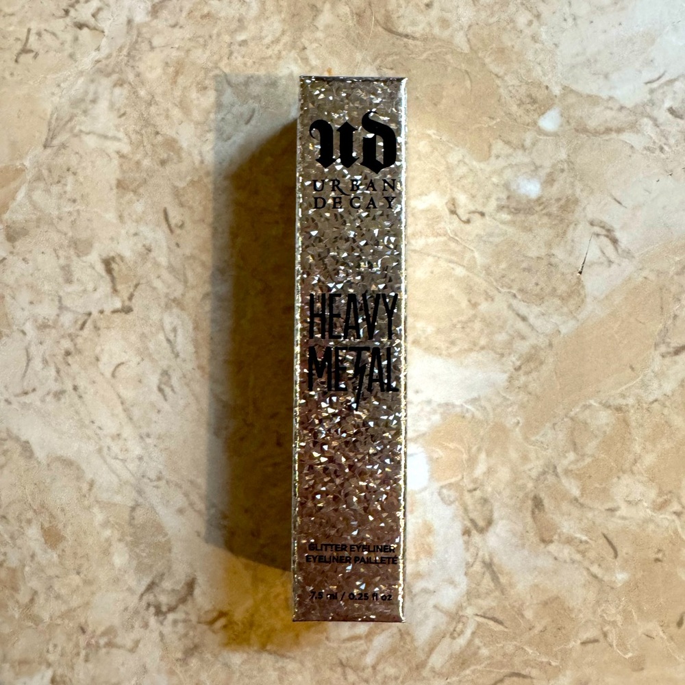 Urban Decay Heavy Metal Glitter Eyeliner Midnight Cowboy Gold Sparkle NEW IN BOX - Picture 3 of 3